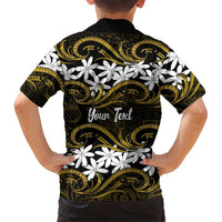 Personalised Cook Islands Manihiki Family Matching Mermaid Dress and Hawaiian Shirt Tiare Maori Polynesian Waves Tattoo LT14 - Polynesian Pride