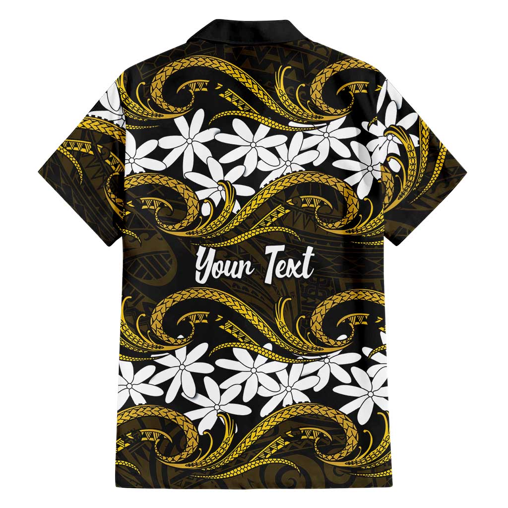 Personalised Cook Islands Manihiki Family Matching Mermaid Dress and Hawaiian Shirt Tiare Maori Polynesian Waves Tattoo LT14 - Polynesian Pride