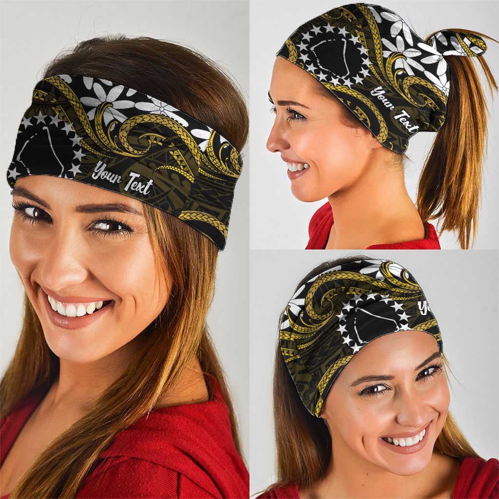 Personalised Cook Islands Manihiki Neck Gaiter Tiare Maori Polynesian Waves Tattoo LT14 - Polynesian Pride