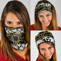 Personalised Cook Islands Manihiki Neck Gaiter Tiare Maori Polynesian Waves Tattoo LT14 - Polynesian Pride