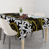 Personalised Cook Islands Manihiki Tablecloth Tiare Maori Polynesian Waves Tattoo