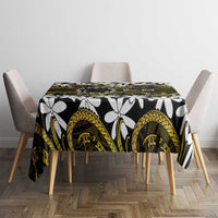 Personalised Cook Islands Manihiki Tablecloth Tiare Maori Polynesian Waves Tattoo