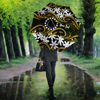 Personalised Cook Islands Manihiki Umbrella Tiare Maori Polynesian Waves Tattoo