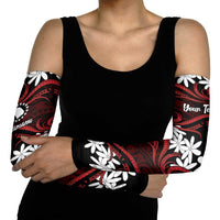 Personalised Cook Islands Atiu Enuamanu Arm Sleeves Tiare Maori Polynesian Waves Tattoo
