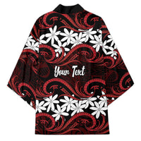 Personalised Cook Islands Atiu Enuamanu Kimono Tiare Maori Polynesian Waves Tattoo