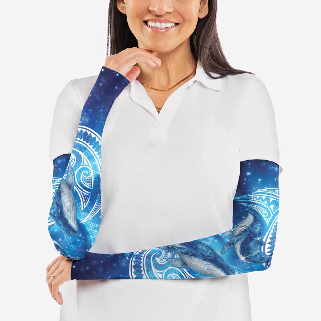 New Zealand Humpback Whale Matariki Arm Sleeves Maori New Year Taniko Niho Taniwha LT14 - Polynesian Pride