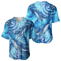 New Zealand Humpback Whale Matariki Baseball Jersey Maori New Year Taniko Niho Taniwha