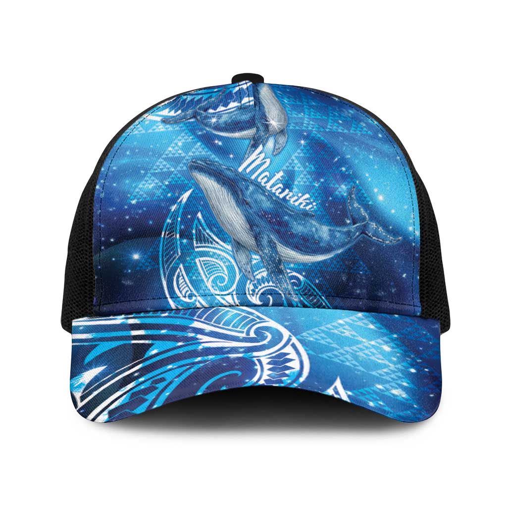 New Zealand Humpback Whale Matariki Baseball Net Cap Maori New Year Taniko Niho Taniwha