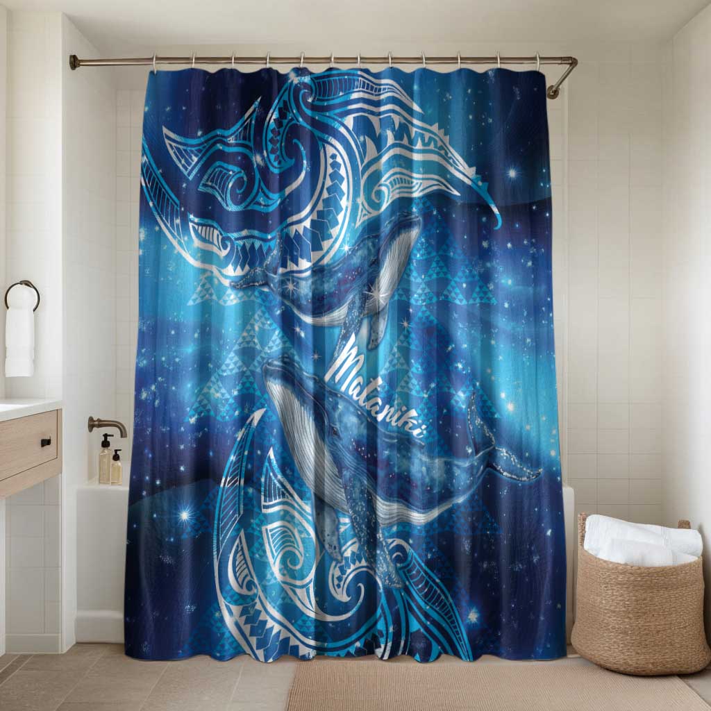 New Zealand Humpback Whale Matariki Bathroom Set Maori New Year Taniko Niho Taniwha