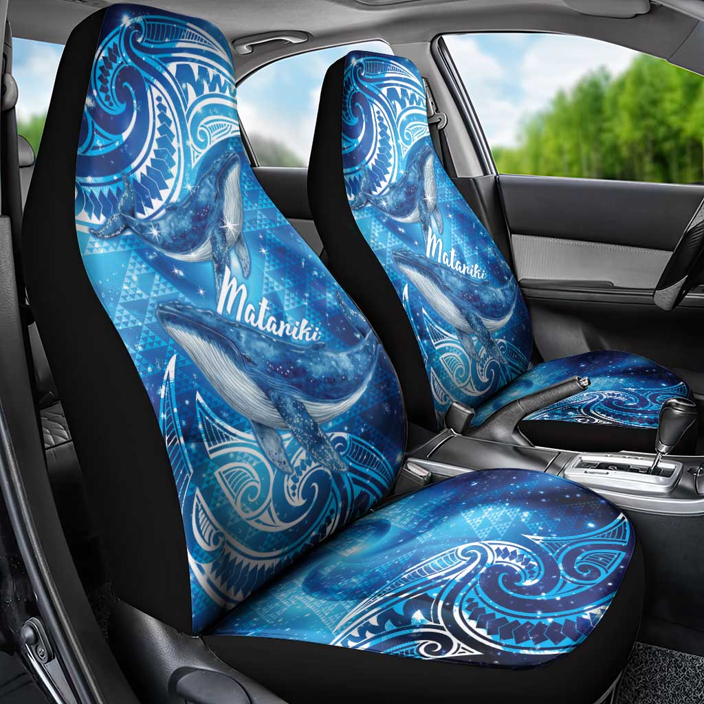 New Zealand Humpback Whale Matariki Car Seat Cover Maori New Year Taniko Niho Taniwha LT14 - Polynesian Pride