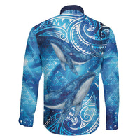 New Zealand Humpback Whale Matariki Family Matching Tank Maxi Dress and Hawaiian Shirt Maori New Year Taniko Niho Taniwha LT14 - Polynesian Pride