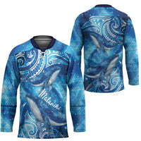 New Zealand Humpback Whale Matariki Hockey Jersey Maori New Year Taniko Niho Taniwha LT14 - Polynesian Pride