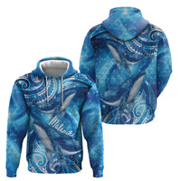 New Zealand Humpback Whale Matariki Hoodie Maori New Year Taniko Niho Taniwha LT14 - Polynesian Pride