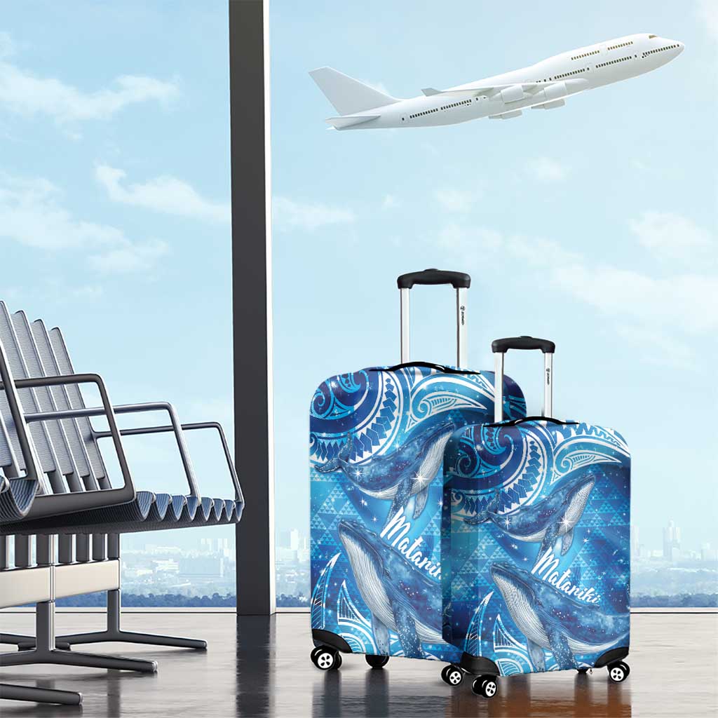 New Zealand Humpback Whale Matariki Luggage Cover Maori New Year Taniko Niho Taniwha LT14 - Polynesian Pride