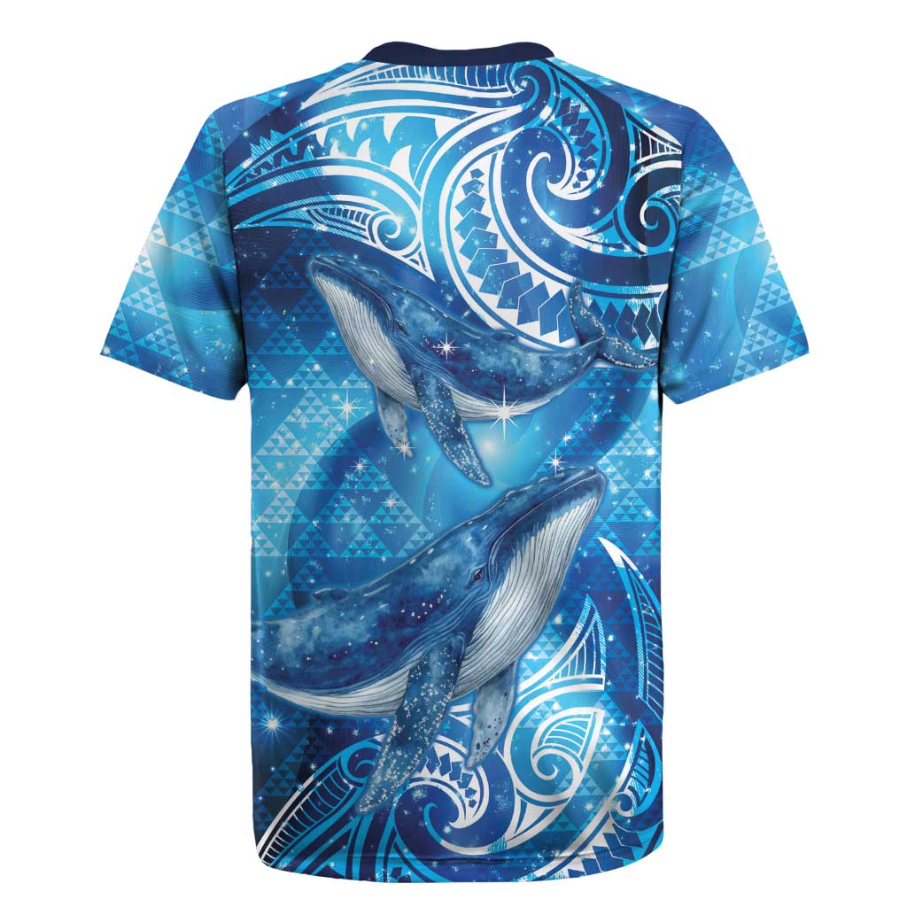 New Zealand Humpback Whale Matariki Rugby Jersey Maori New Year Taniko Niho Taniwha LT14 - Polynesian Pride