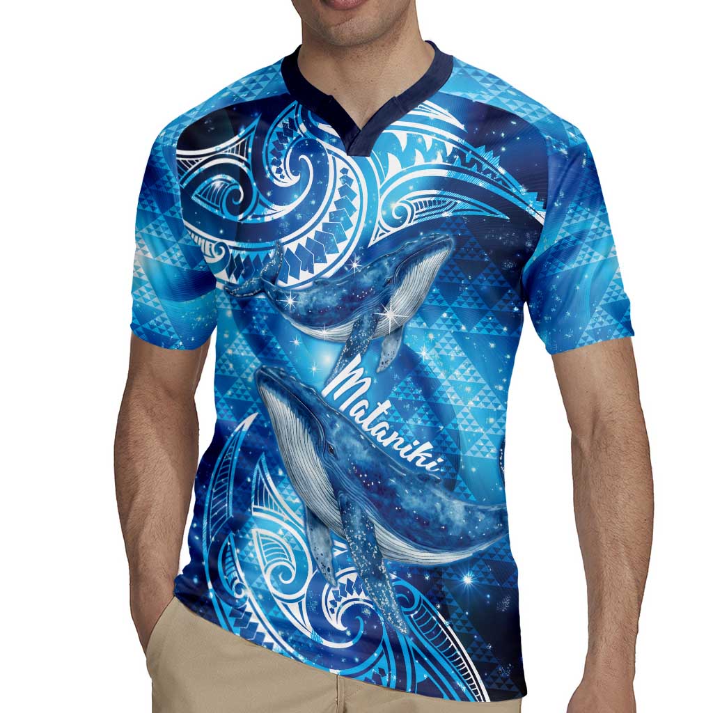 New Zealand Humpback Whale Matariki Rugby Jersey Maori New Year Taniko Niho Taniwha LT14 - Polynesian Pride