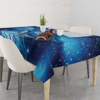 New Zealand Humpback Whale Matariki Tablecloth Maori New Year Taniko Niho Taniwha