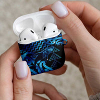 Humpback Whale Matariki New Zealand AirPods Case NZ Maori Paikea Poutama Luxury Blue LT14 - Polynesian Pride