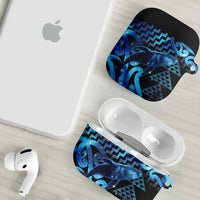 Humpback Whale Matariki New Zealand AirPods Case NZ Maori Paikea Poutama Luxury Blue LT14 - Polynesian Pride