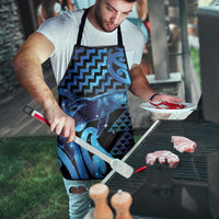 Humpback Whale Matariki New Zealand Apron NZ Maori Paikea Poutama Luxury Blue