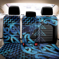 Humpback Whale Matariki New Zealand Back Car Seat Cover NZ Maori Paikea Poutama Luxury Blue LT14 - Polynesian Pride