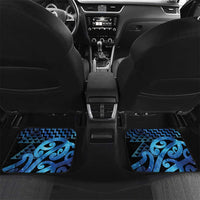 Humpback Whale Matariki New Zealand Car Mats NZ Maori Paikea Poutama Luxury Blue LT14 Set 2pcs - Back Blue - Polynesian Pride