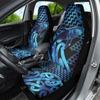 Humpback Whale Matariki New Zealand Car Seat Cover NZ Maori Paikea Poutama Luxury Blue LT14 - Polynesian Pride