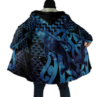 Humpback Whale Matariki New Zealand Cloak NZ Maori Paikea Poutama Luxury Blue LT14 - Polynesian Pride