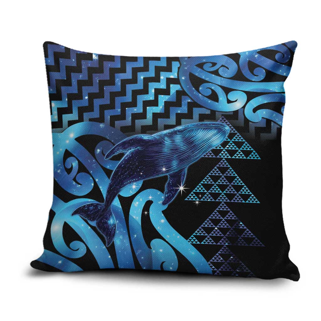Humpback Whale Matariki New Zealand Pillow Cover NZ Maori Paikea Poutama Luxury Blue