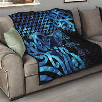 Humpback Whale Matariki New Zealand Quilt NZ Maori Paikea Poutama Luxury Blue LT14 - Polynesian Pride
