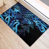 Humpback Whale Matariki New Zealand Rubber Doormat NZ Maori Paikea Poutama Luxury Blue LT14 - Polynesian Pride