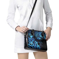 Humpback Whale Matariki New Zealand Shoulder Handbag NZ Maori Paikea Poutama Luxury Blue LT14 - Polynesian Pride