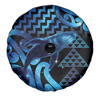 Humpback Whale Matariki New Zealand Spare Tire Cover NZ Maori Paikea Poutama Luxury Blue LT14 - Polynesian Pride