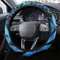 Humpback Whale Matariki New Zealand Steering Wheel Cover NZ Maori Paikea Poutama Luxury Blue LT14 - Polynesian Pride