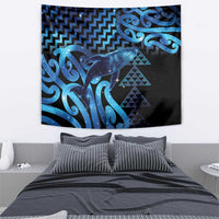 Humpback Whale Matariki New Zealand Tapestry NZ Maori Paikea Poutama Luxury Blue LT14 - Polynesian Pride