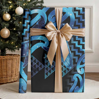 Humpback Whale Matariki New Zealand Wrapping Paper NZ Maori Paikea Poutama Luxury Blue LT14 - Polynesian Pride