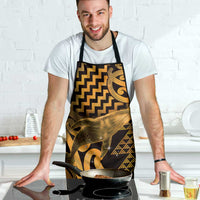 Humpback Whale Matariki New Zealand Apron NZ Maori Paikea Poutama Luxury Gold LT14 - Polynesian Pride