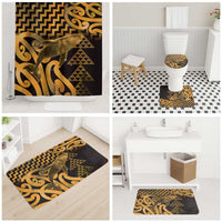 Humpback Whale Matariki New Zealand Bathroom Set NZ Maori Paikea Poutama Luxury Gold LT14 - Polynesian Pride