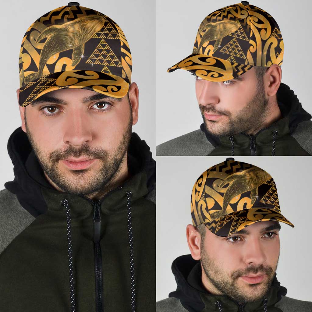 Humpback Whale Matariki New Zealand Classic Cap NZ Maori Paikea Poutama Luxury Gold LT14 - Polynesian Pride
