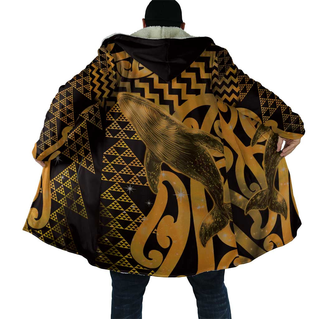 Humpback Whale Matariki New Zealand Cloak NZ Maori Paikea Poutama Luxury Gold LT14 - Polynesian Pride