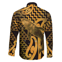 Humpback Whale Matariki New Zealand Family Matching Mermaid Dress and Hawaiian Shirt NZ Maori Paikea Poutama Luxury Gold LT14 - Polynesian Pride