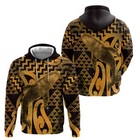 Humpback Whale Matariki New Zealand Hoodie NZ Maori Paikea Poutama Luxury Gold LT14 - Polynesian Pride