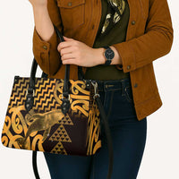 Humpback Whale Matariki New Zealand Leather Bag NZ Maori Paikea Poutama Luxury Gold LT14 - Polynesian Pride