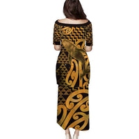 Humpback Whale Matariki New Zealand Puletasi NZ Maori Paikea Poutama Luxury Gold LT14 - Polynesian Pride