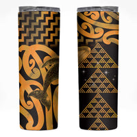 Humpback Whale Matariki New Zealand Skinny Tumbler NZ Maori Paikea Poutama Luxury Gold LT14 Gold - Polynesian Pride
