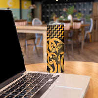 Humpback Whale Matariki New Zealand Skinny Tumbler NZ Maori Paikea Poutama Luxury Gold LT14 - Polynesian Pride