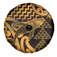 Humpback Whale Matariki New Zealand Spare Tire Cover NZ Maori Paikea Poutama Luxury Gold