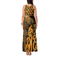 Humpback Whale Matariki New Zealand Tank Maxi Dress NZ Maori Paikea Poutama Luxury Gold