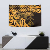 Humpback Whale Matariki New Zealand Tapestry NZ Maori Paikea Poutama Luxury Gold LT14 - Polynesian Pride