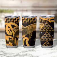 Humpback Whale Matariki New Zealand Tumbler Cup NZ Maori Paikea Poutama Luxury Gold LT14 - Polynesian Pride